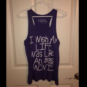 Purple 80’s Movie Quote Tan Top